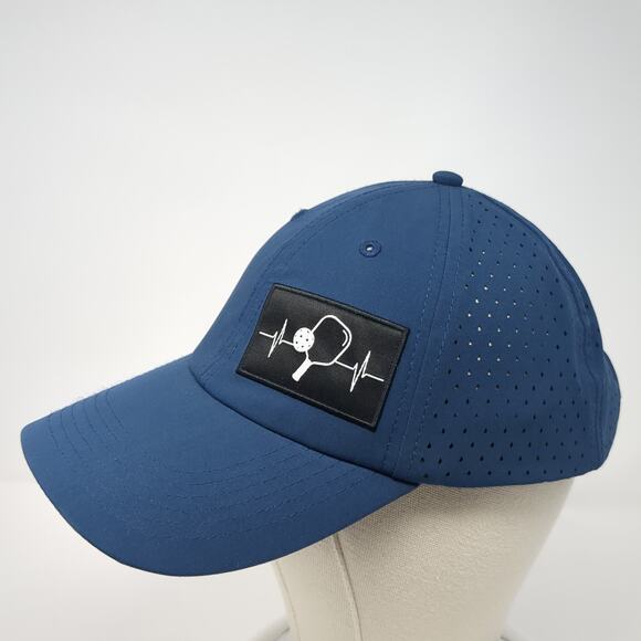 The Heartbeat Brand Snapback Trucker Hat Blue One Size Adjustable Lightweight - Picture 3 of 9